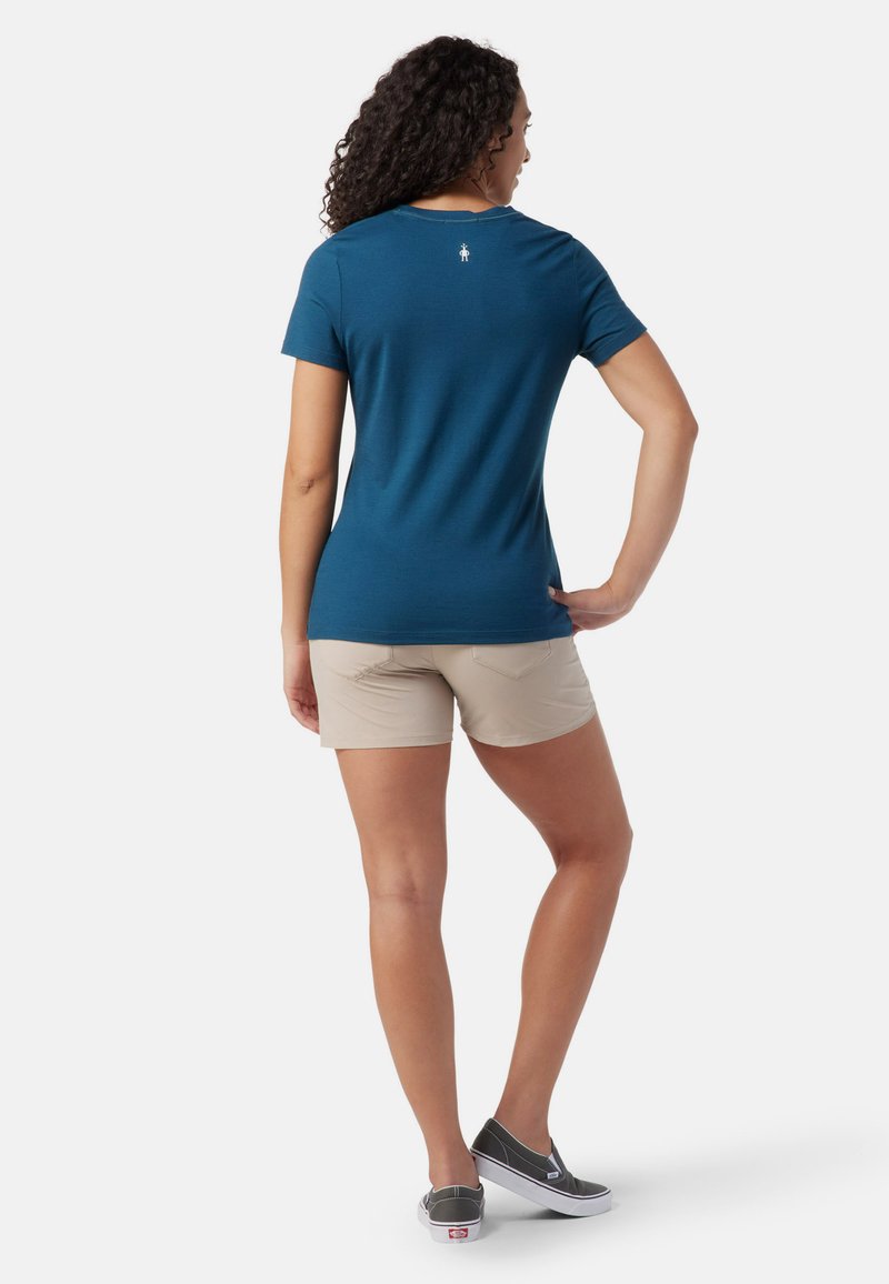 Damen Sportbekleidung | Smartwool T-Shirt basic twilight blue/hellblau - ND25786 Damen Sportbekleidung | Smartwool T-Shirt basic twilight blue/hellblau - ND25786
