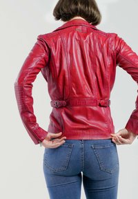 NO N4ME Lederjacke - rot