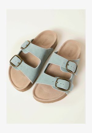 FatFace, REGULAR FIT - FOOTBED - Pantolette flach - green haze