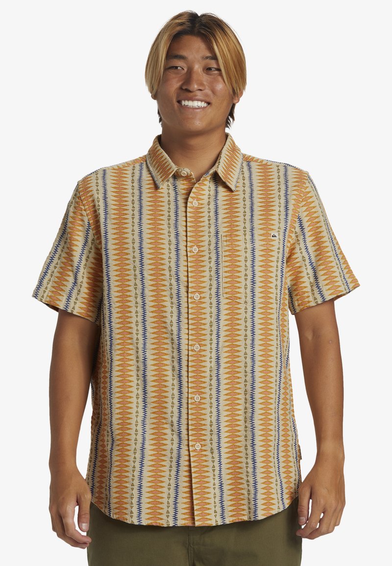 Quiksilver - VIBRATIONS SHORT SLEEVE  - Skjorta - beige, Förstora