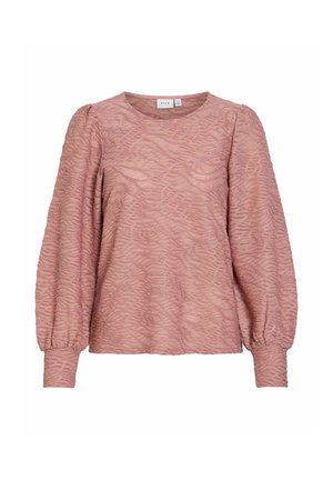 VILA, VIFINA L/S O-NECK TOP - NOOS - Blouse - nostalgia rose