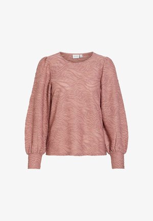VILA, VIFINA L/S O-NECK TOP - NOOS - Blouse - nostalgia rose
