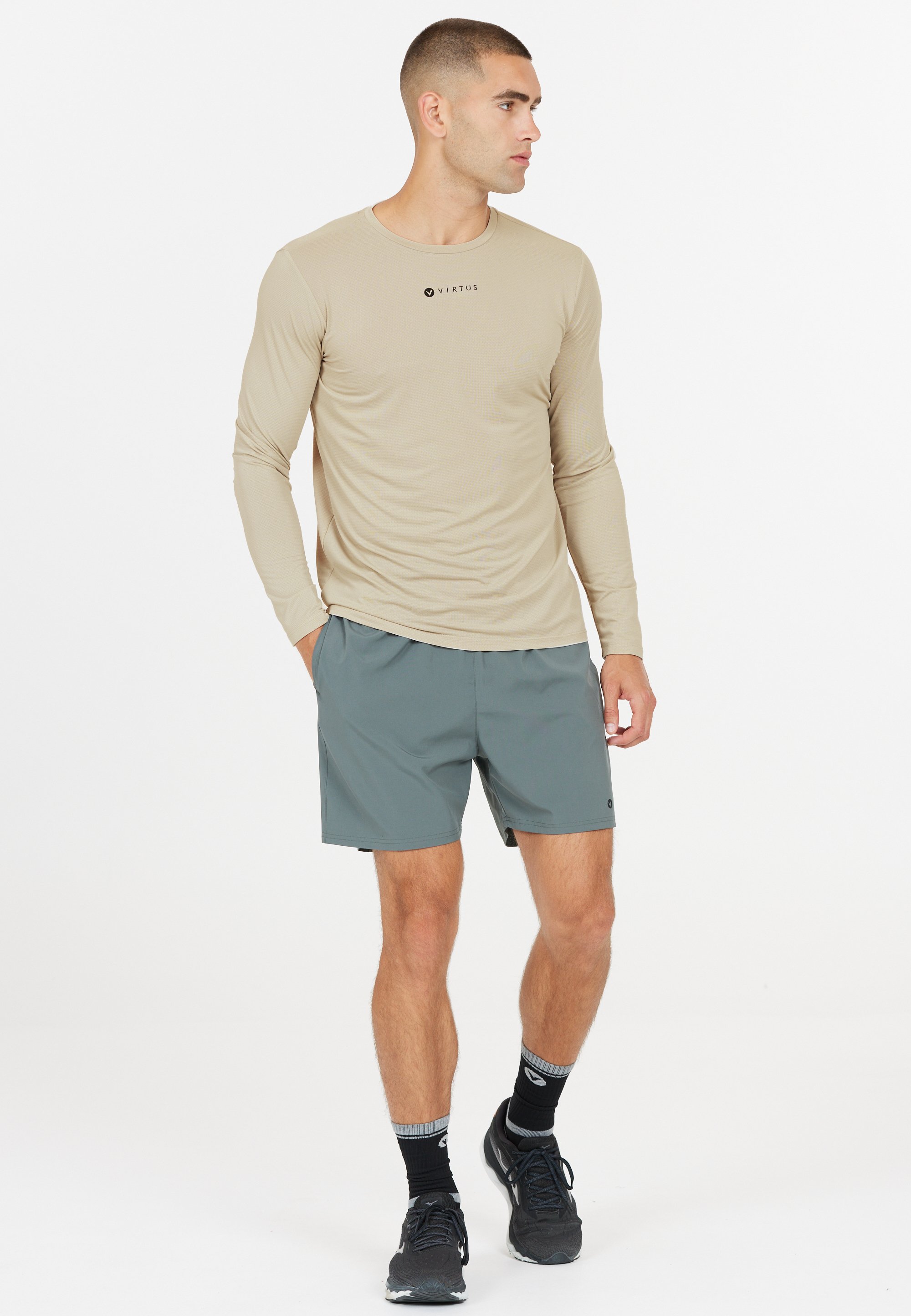 VIRTUS Langarmshirt - moonstruck/beige - Zalando.de