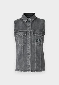 Calvin Klein Jeans SLEEVELESS LEAN SHIRT - Top - denim grey