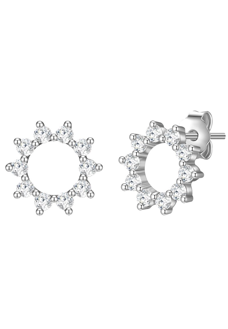 Glanzstücke München Orecchini A Perno In Argento 925 Con Opale – Dorato Oro Giallo 14K, 5,2 Mm