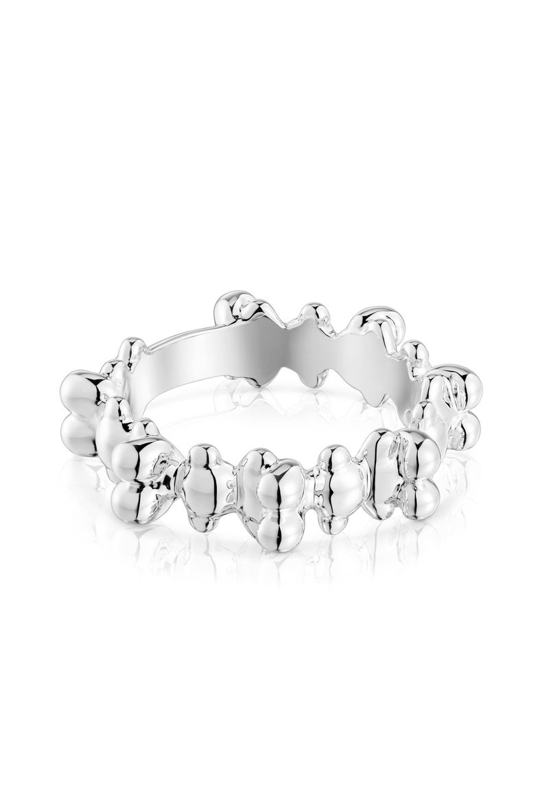anillo tous perla plata