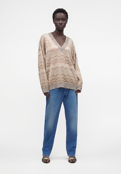 Missoni V NECK - Pullover - beige