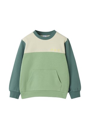 LONG-SLEEVED KANGAROO POCKET - Sweatshirt - basil