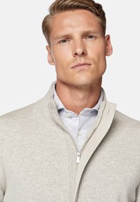 Boggi Milano FULL-ZIP - Kardigán - sand