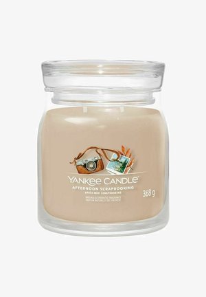 Yankee Candle YANKEE CANDLE SIGNATURE MEDIUM JAR AFTERNOON SCRAPBOOKING 368G - Duftlys - beige