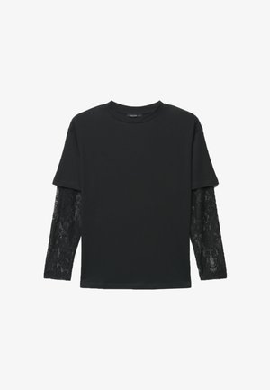 Calliope, T-SHIRT PIZZO - T-shirt à manches longues - ultrablack
