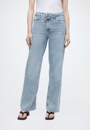 Marc O'Polo MID WAIST - Jeans Straight Leg - light blue multi