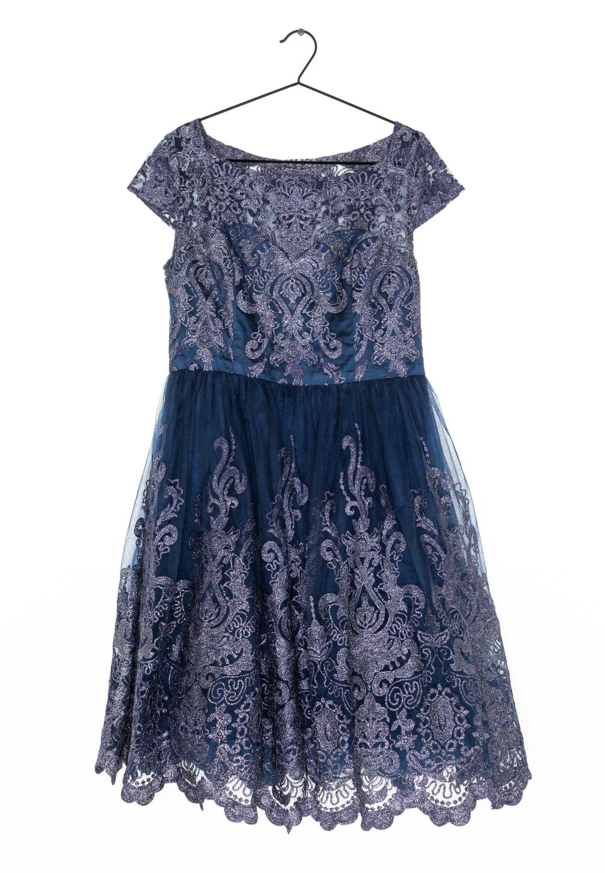 Robe Bleu Marine Femme Ronde Robe Bleu Marine Légère Voile De