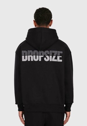 SPLIT FROTTEE EMBO - Hoodie - black