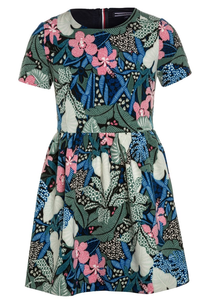 Tommy Hilfiger FLOWER PRINT DRESS - Freizeitkleid - blue