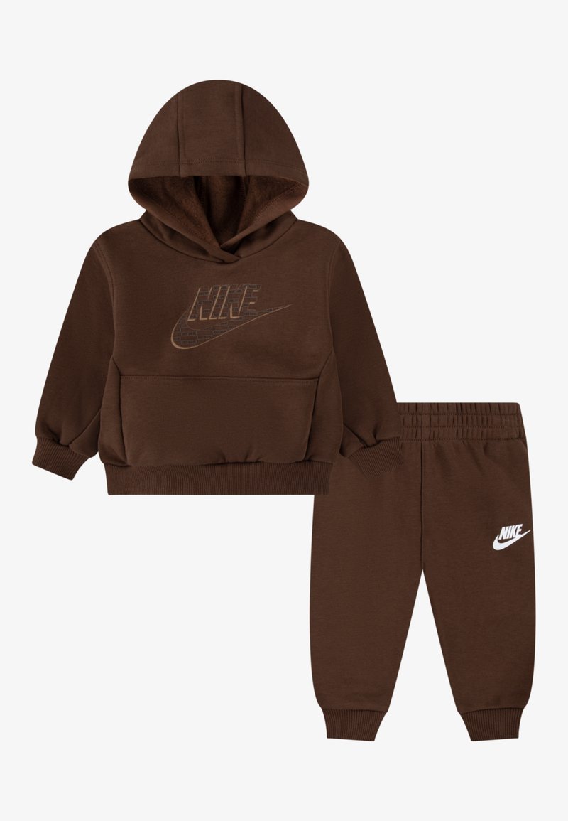 Nike Sportswear FUTURA WRAP PANT UNISEX SET - Dresside alumine osa - cacao wow