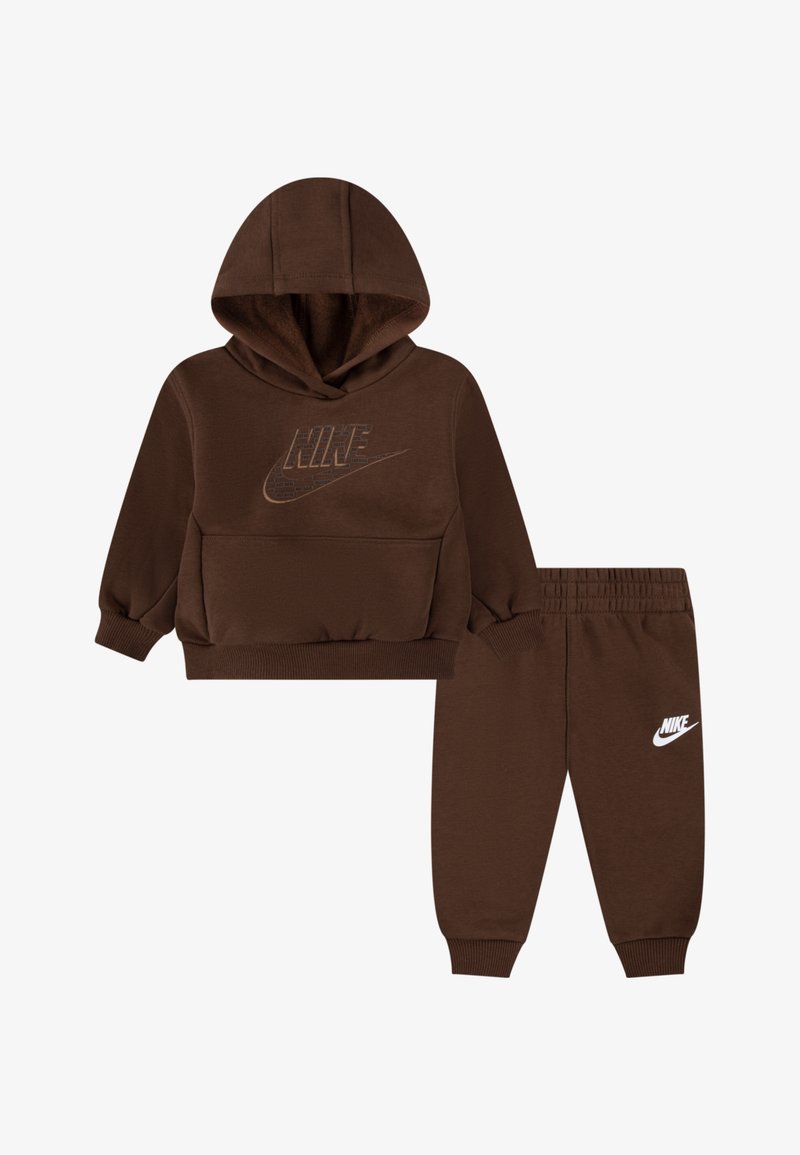 Nike Sportswear FUTURA WRAP PANT UNISEX SET - Dresside alumine osa - cacao wow