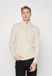Schott PLLANCE - Fleecepullover - heather off white