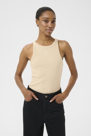 Gestuz DREW LOGO TANK - Top - butter yellow