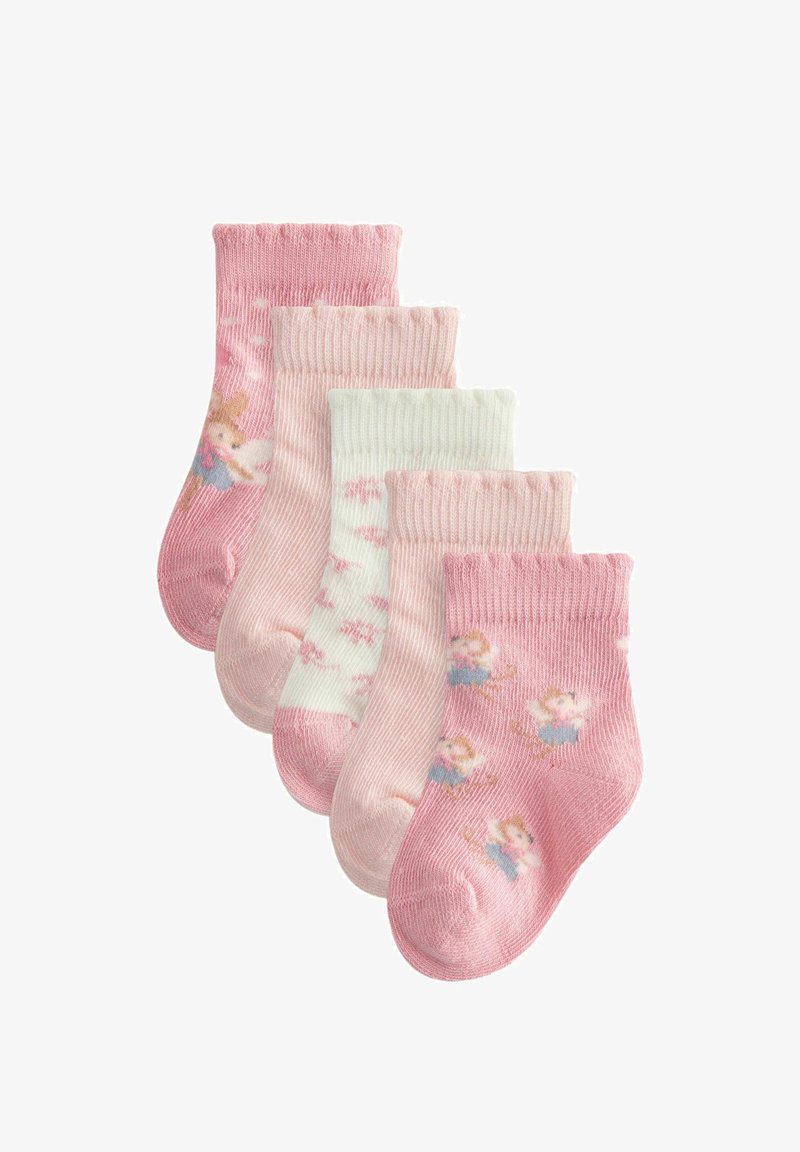 Next 5 PACK BRIGHT CHARACTER - Zeķes - pink fairy