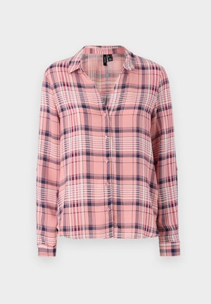 Vero Moda VMCAMILLO FOLD UP SHIRT - Pogājama blūze - rosette/pink