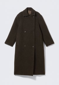 PIECE WOOLBLEND - Klassisk frakke - dark brown