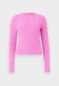 ONLVIOLA ROUND NECK TOP - Maglietta a manica lunga - super pink