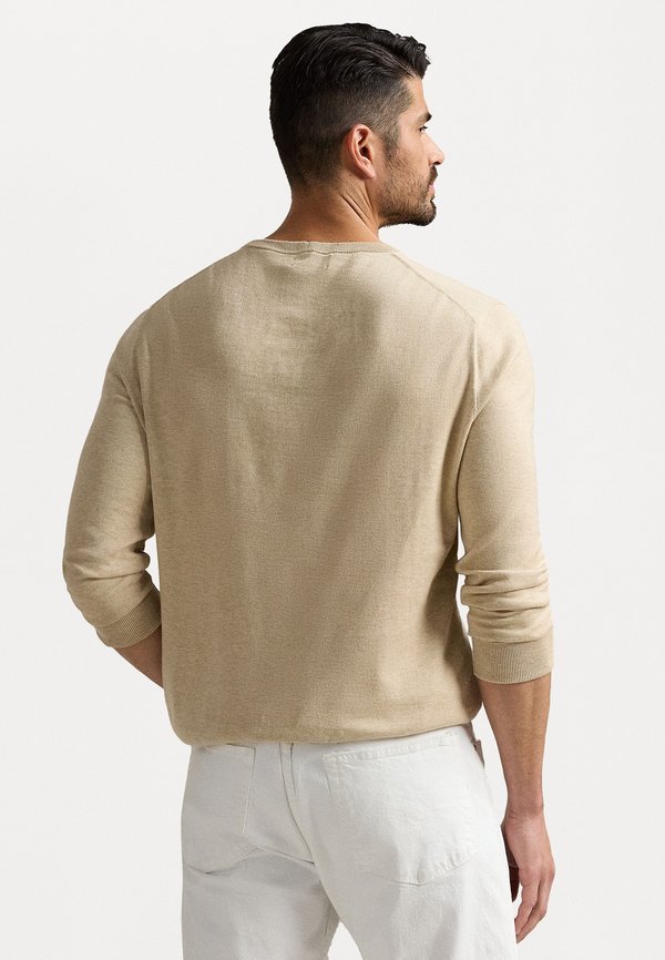 COTTON CREWNECK SWEATER - Jumper - dune melange3