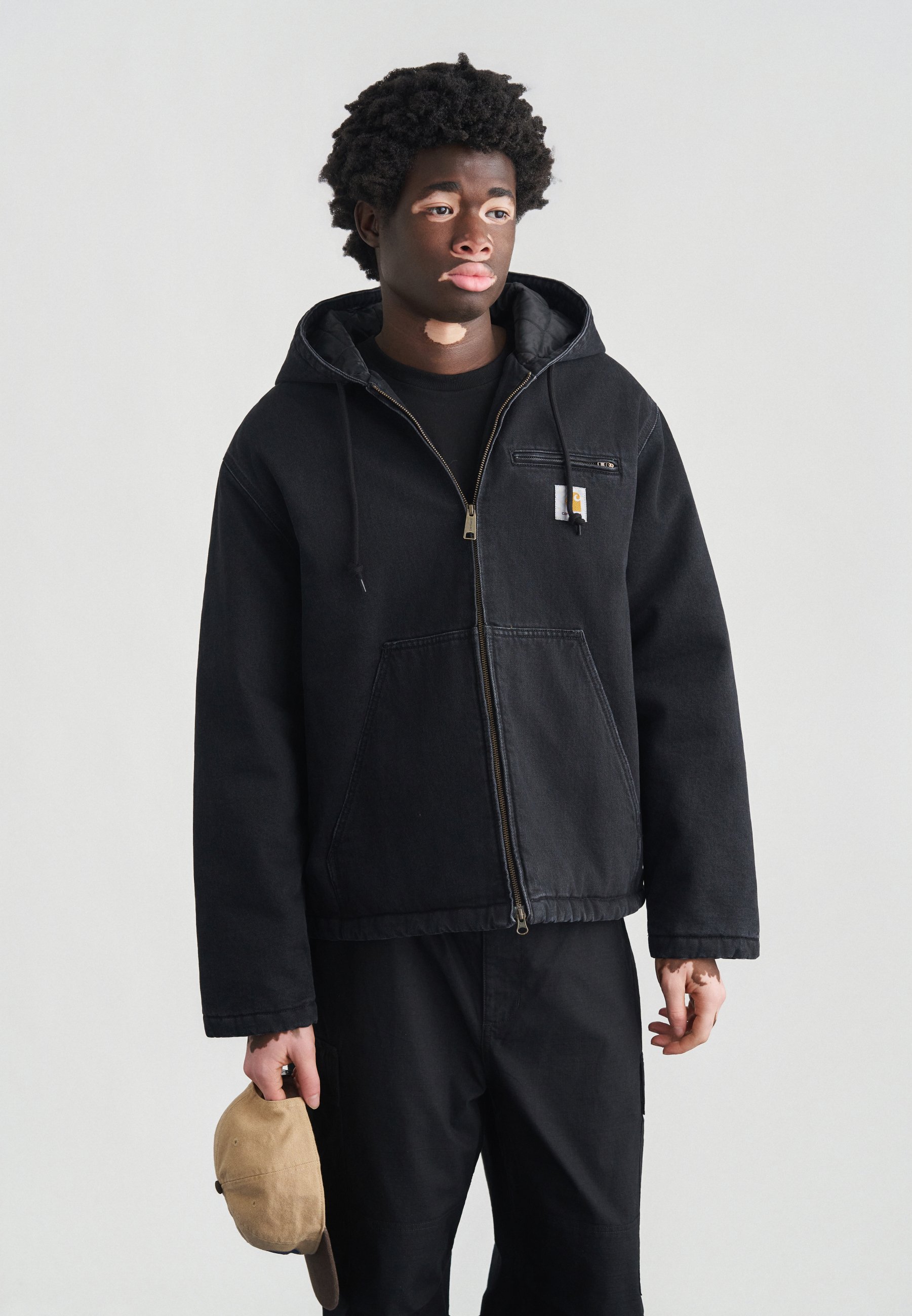 Carhartt WIP CLAPTON JACKET - Übergangsjacke - black/schwarz