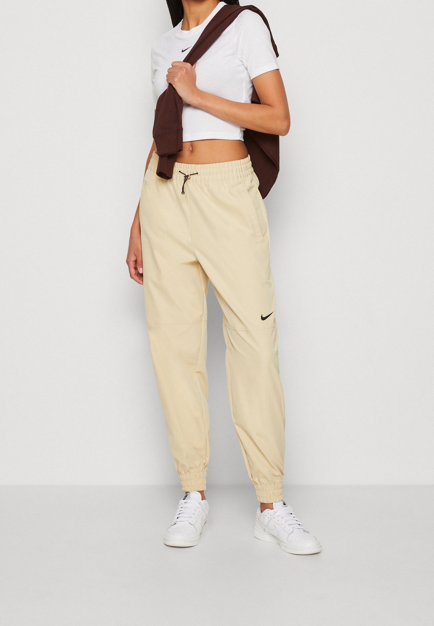 nike beige tracksuit womens