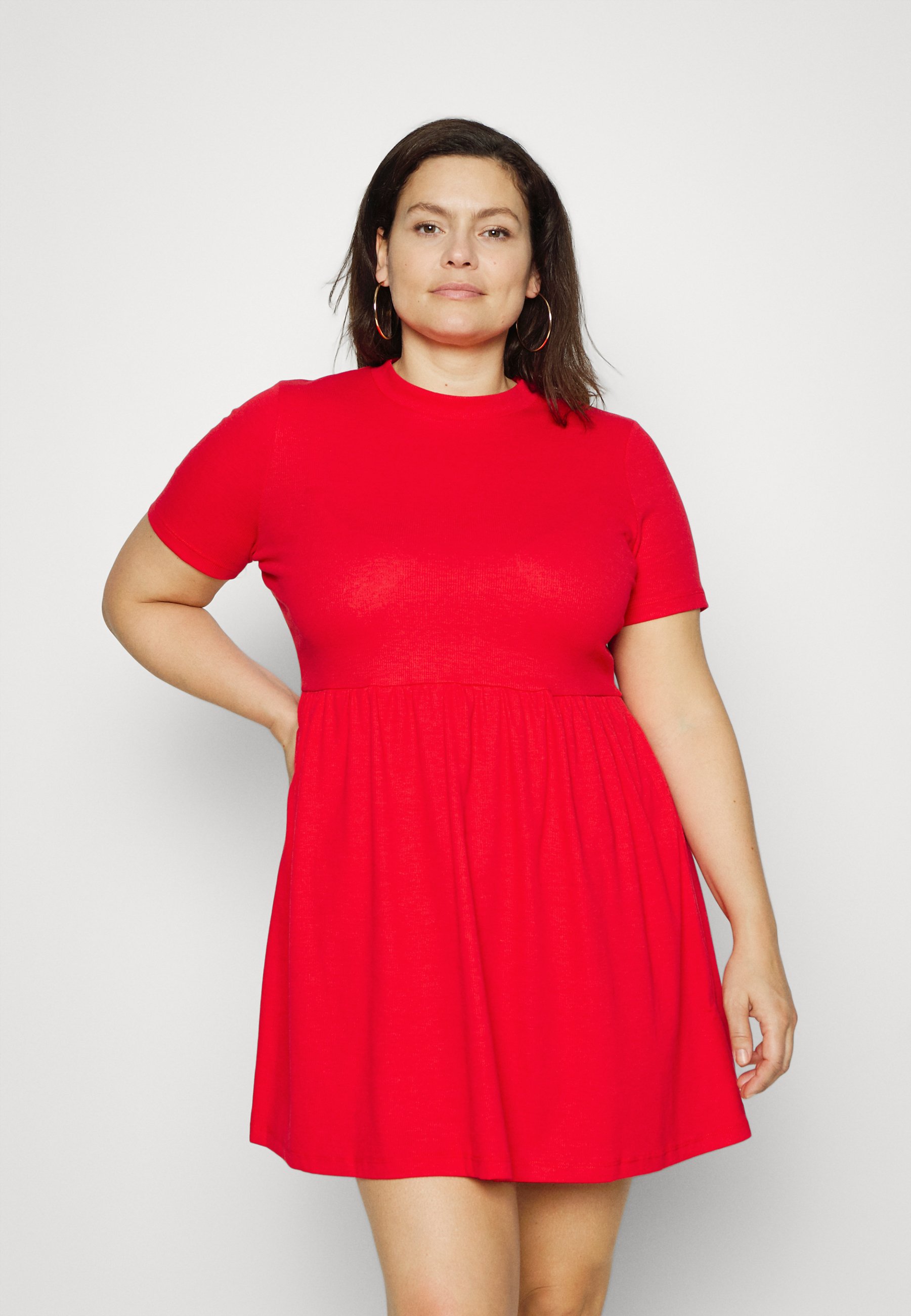 POCKETS - Jumper dress - burgundy/dark 
