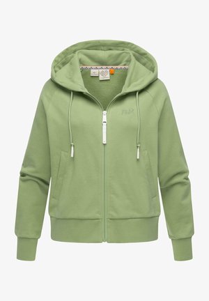 TAILA - Zip-up sweatshirt - dusty green