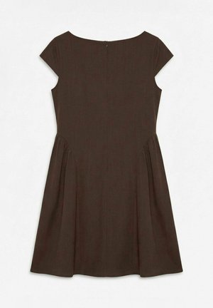 Vero Moda, DRESS VMNADI SHORT DRESS - Robe de jour - chicory coffee