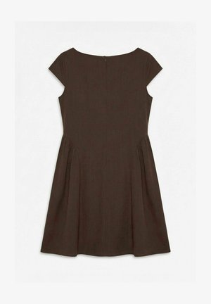 Vero Moda, DRESS VMNADI SHORT DRESS - Päevakleit - chicory coffee