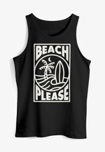 Neverless Herren Tanktop Aloha – Slim Fit, 100% Baumwolle, Surf-Design