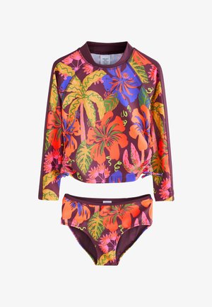 Next, REGULAR FIT - LONG SLEEVE RASH VEST AND JOGGERS SET . - Costume da bagno - orange tropical