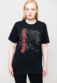 Paradiso Clothing IRON MAIDEN HI CONTRAST TROOPER - Print T-shirt - black