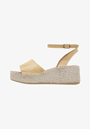 SENSES & SHOES CLAVEL - Sandalias de cuña - camel