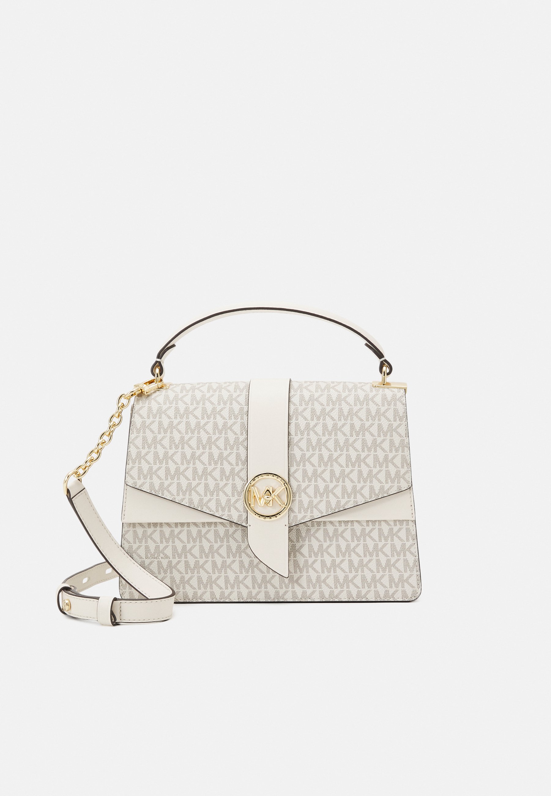 MICHAEL Michael Kors GREENWICH SATCHEL - Bolso de mano - van/cream/crema -  Zalando.es
