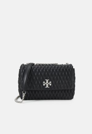 KIRA RUCHED SMALL CONVERTIBLE SHOULDER BAG - Sac à main - black