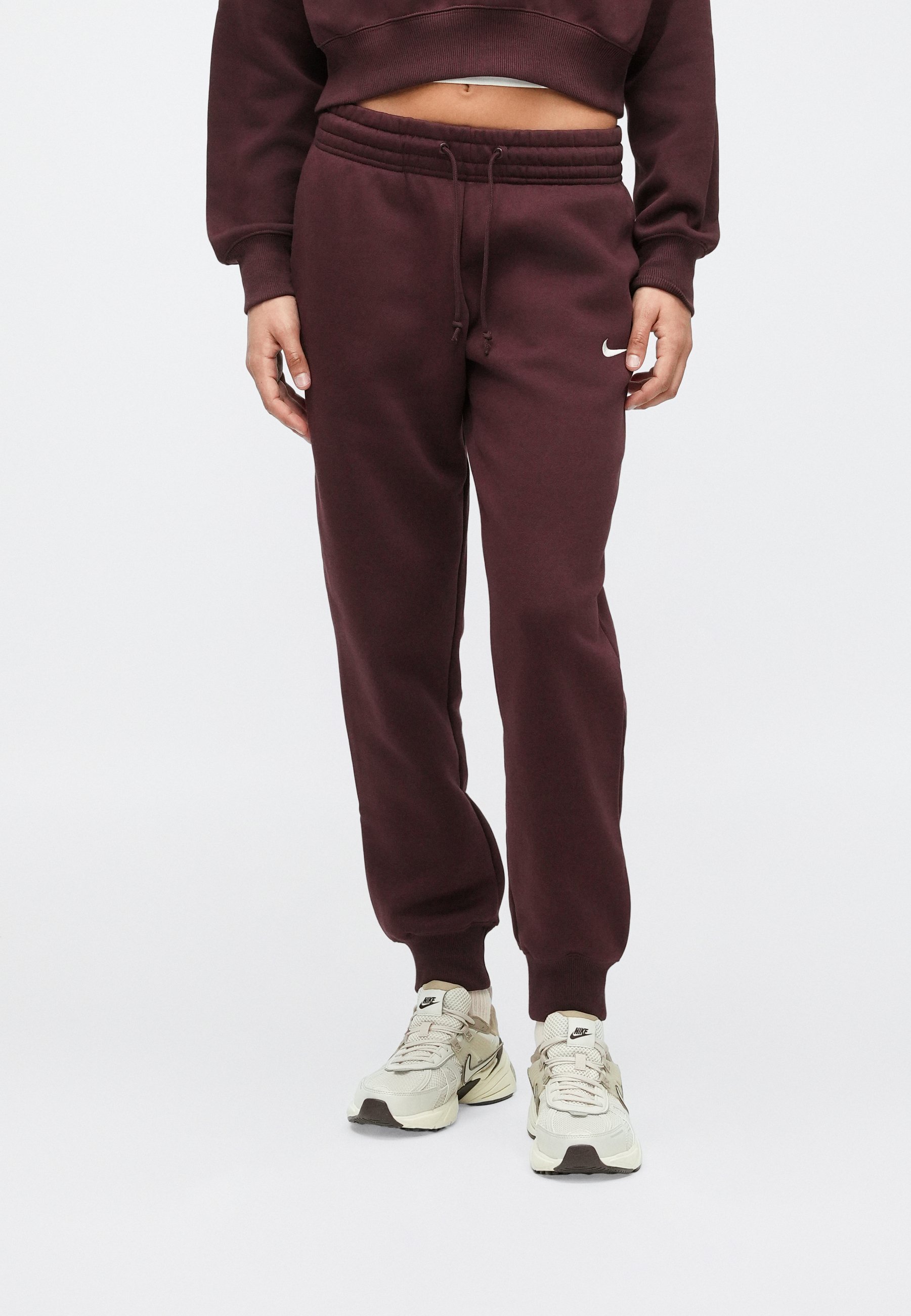 nike burgundy essentials slim joggers