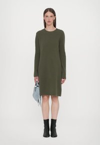 CLOSED CREW NECK DRESS LONG SLEEVE - Džemperkleita - forest green