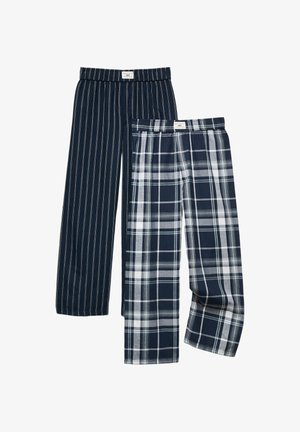 Marks & Spencer, 2 PACK UNISEX - Nattøj bukser - blue mix