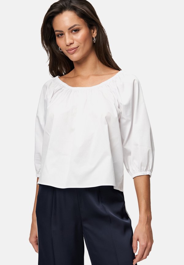 MIT TIEFEM RUNDHALSAUSSCHNITT - Bluse