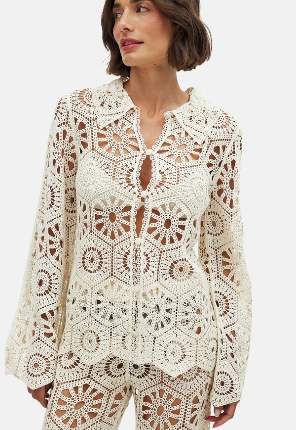 CROCHET LONG SLEEVE  - Hemdbluse