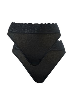 Calida, ICONICS JAZZPANT, 2ER-PACK - Tanga - schwarz