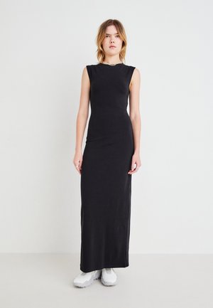 Weekday SLEEVELESS SLITTED DRESS - Jerseykleid - black