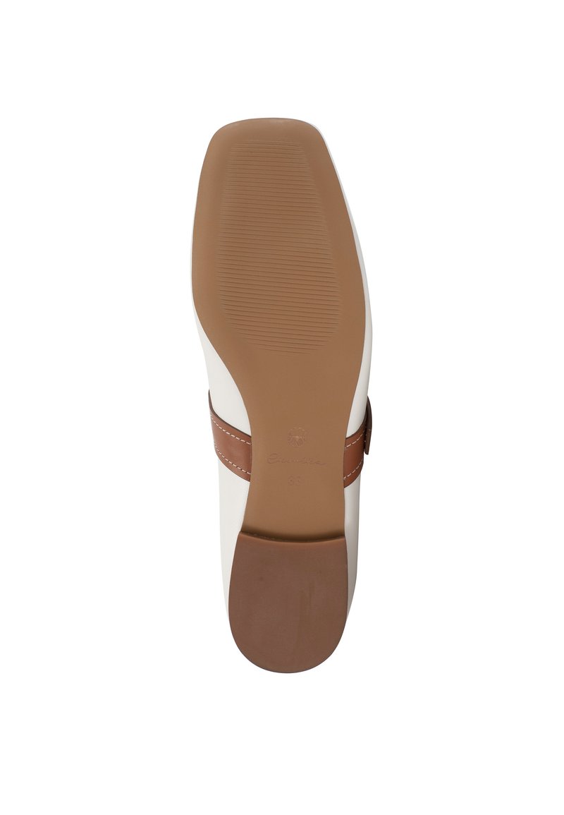 Damen Klassische Ballerinas | Ekonika Klassischer Ballerina weiß-ginger/weiß - UJ40852 Damen Klassische Ballerinas | Ekonika Klassischer Ballerina weiß-ginger/weiß - UJ40852