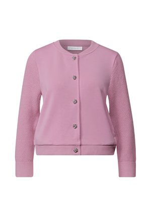 Street One Studio, BLOUSON MIT STRICKÄRMELN UND KNÖPFEN - Sweater met rits - pearly rose