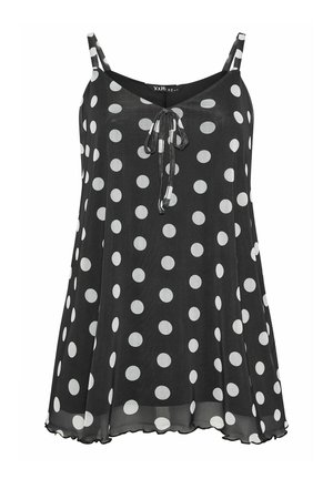 Yours Clothing, PLUS SIZE TIE FRONT TOPS - Blouse - ink black